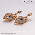 64228 Xuping nice leaf shaped pendant fashion beautiful delicate charms party personality jewelry set